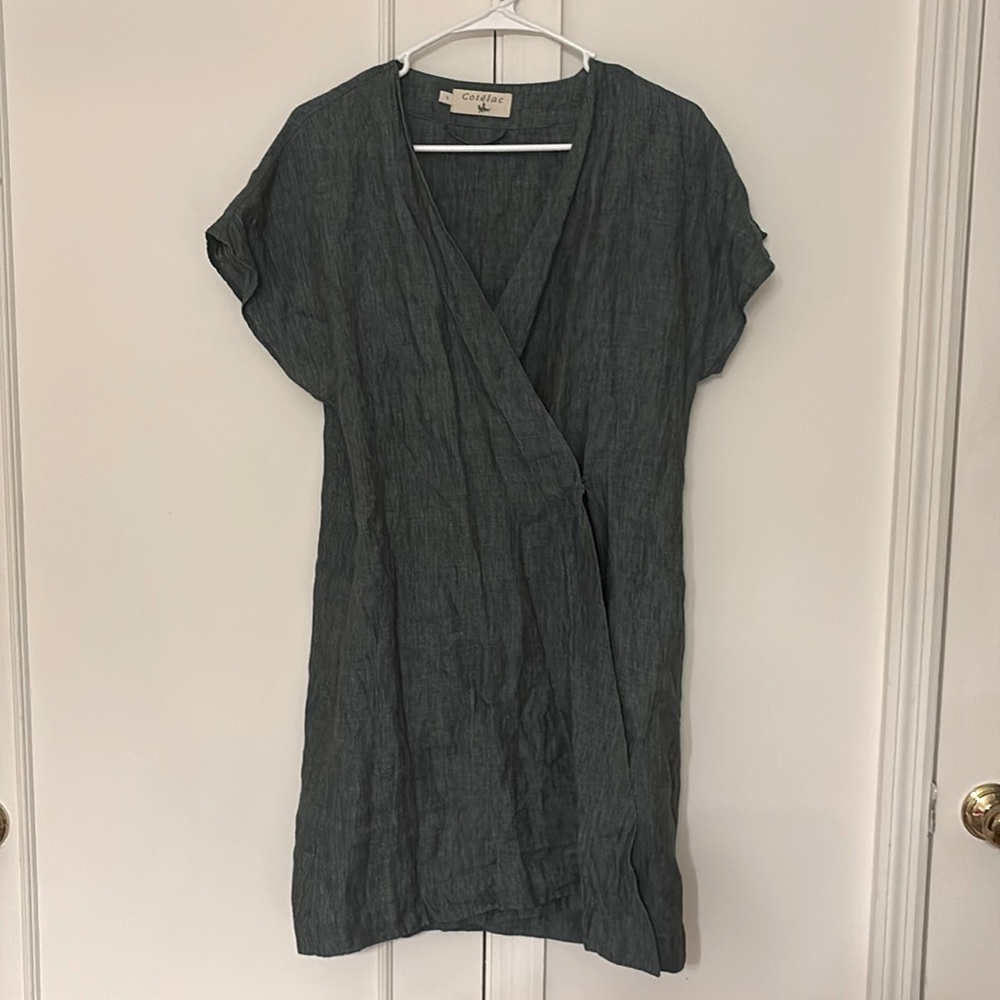 Coltèlac wrap dress size 1 green
